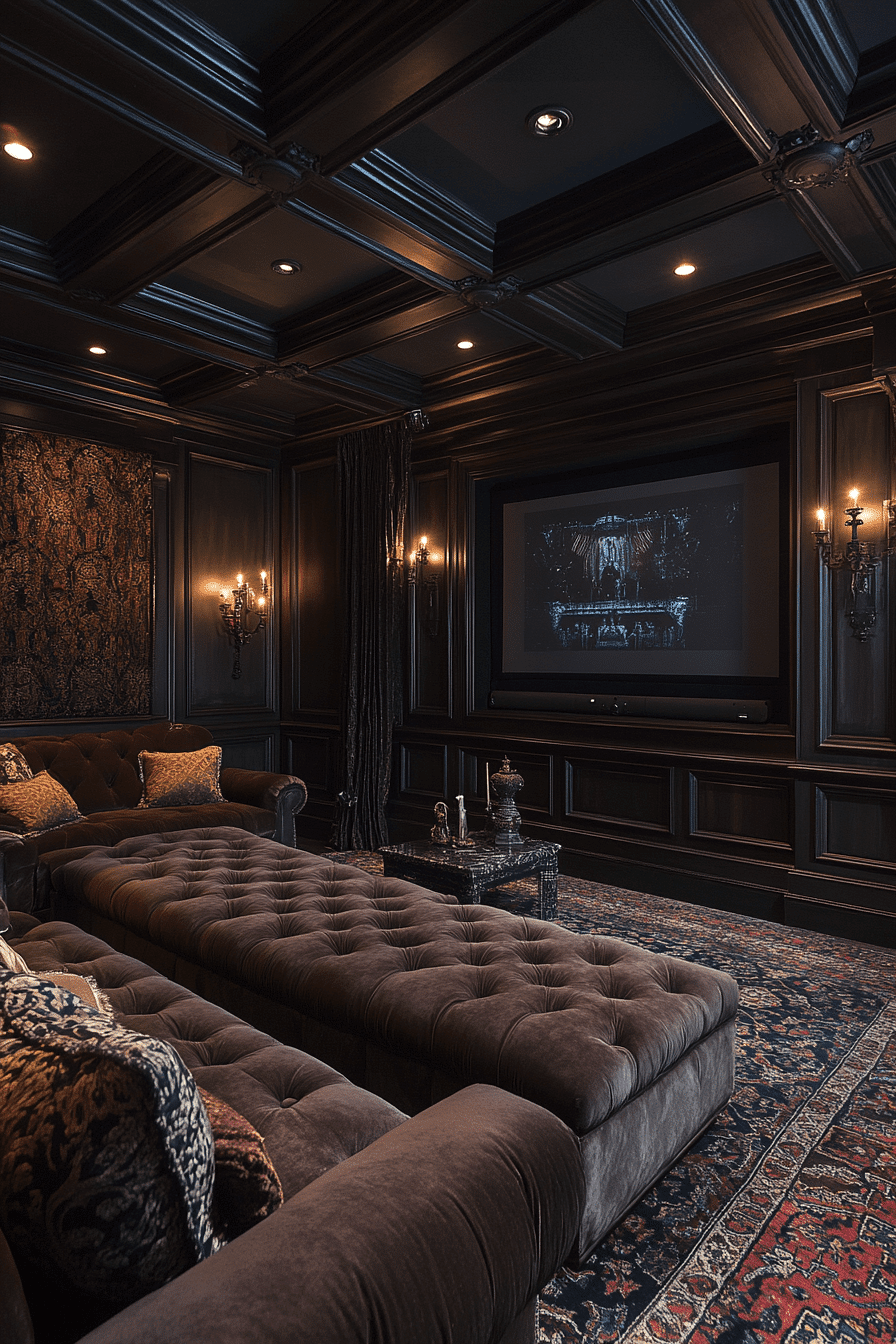 dramatic victorian entertainment room