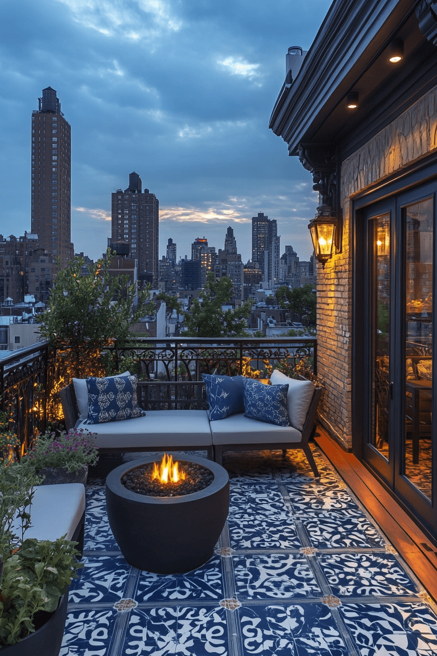 scenic victorian rooftop deck