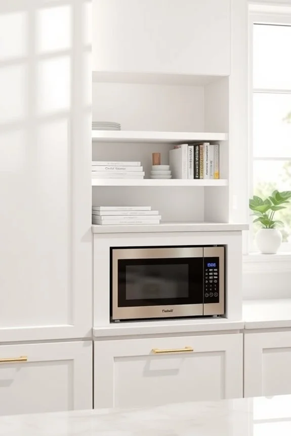 seamless built in microwave design