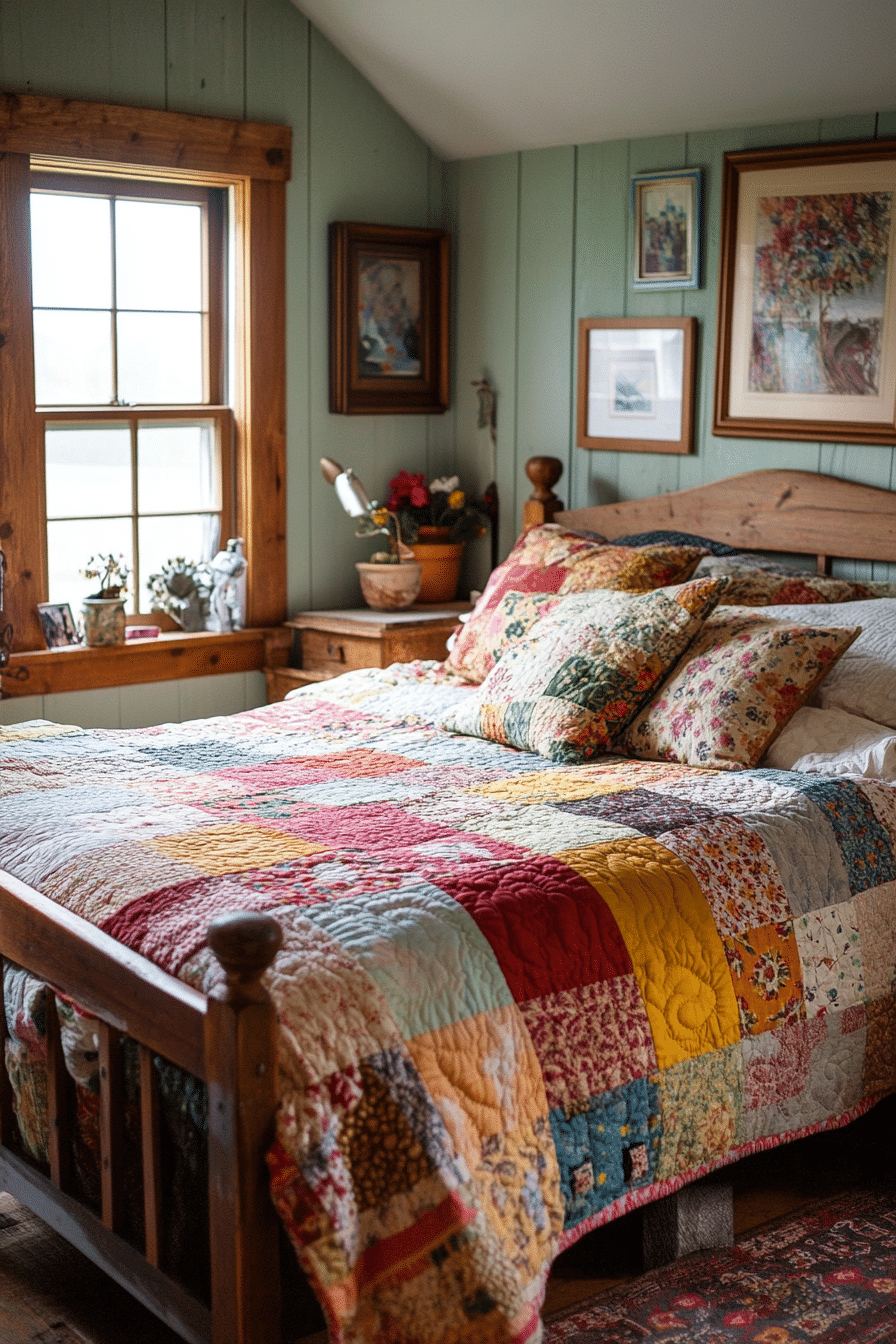 Patchwork Quilt Bedroom