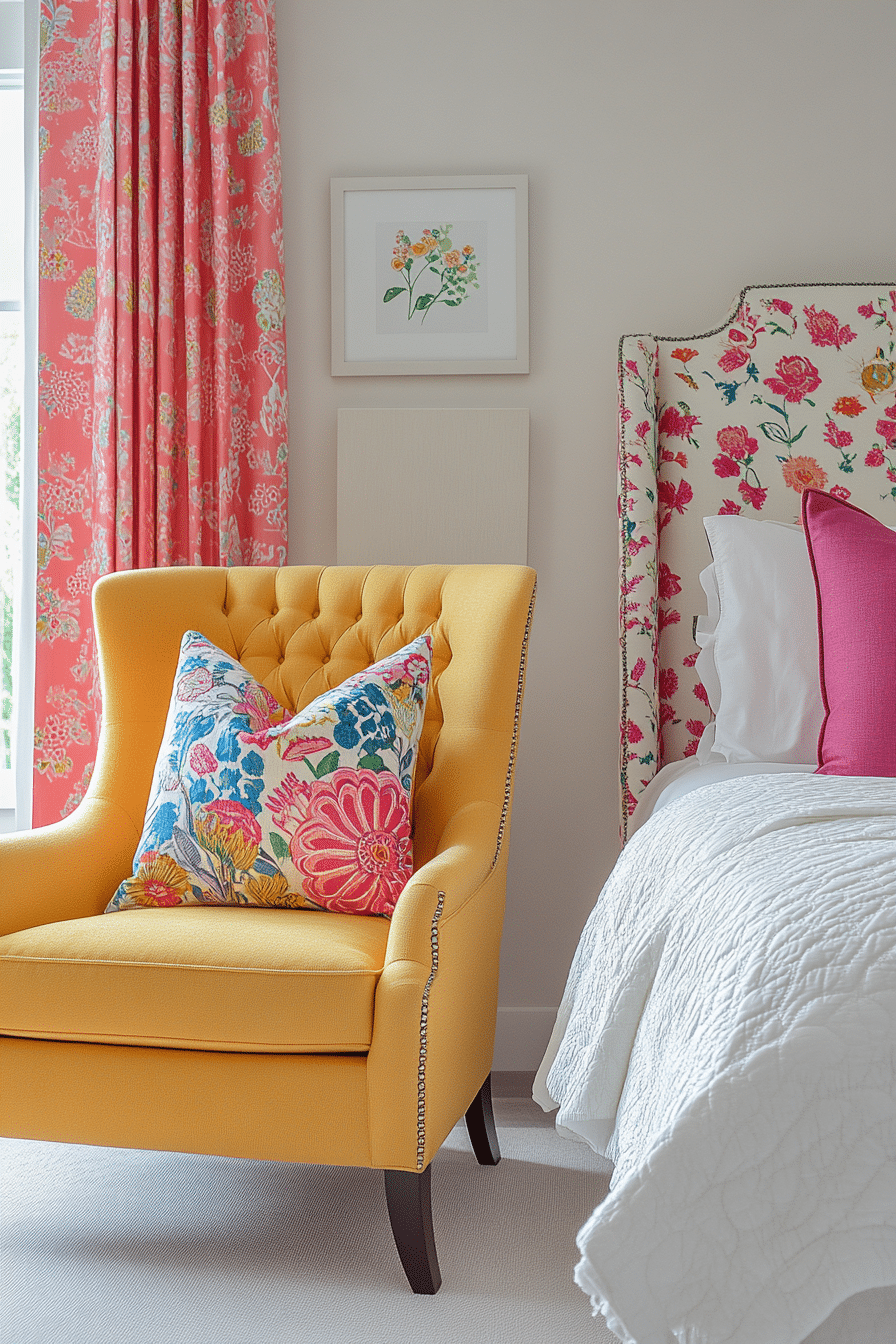 Minimalist Colorful Bedroom