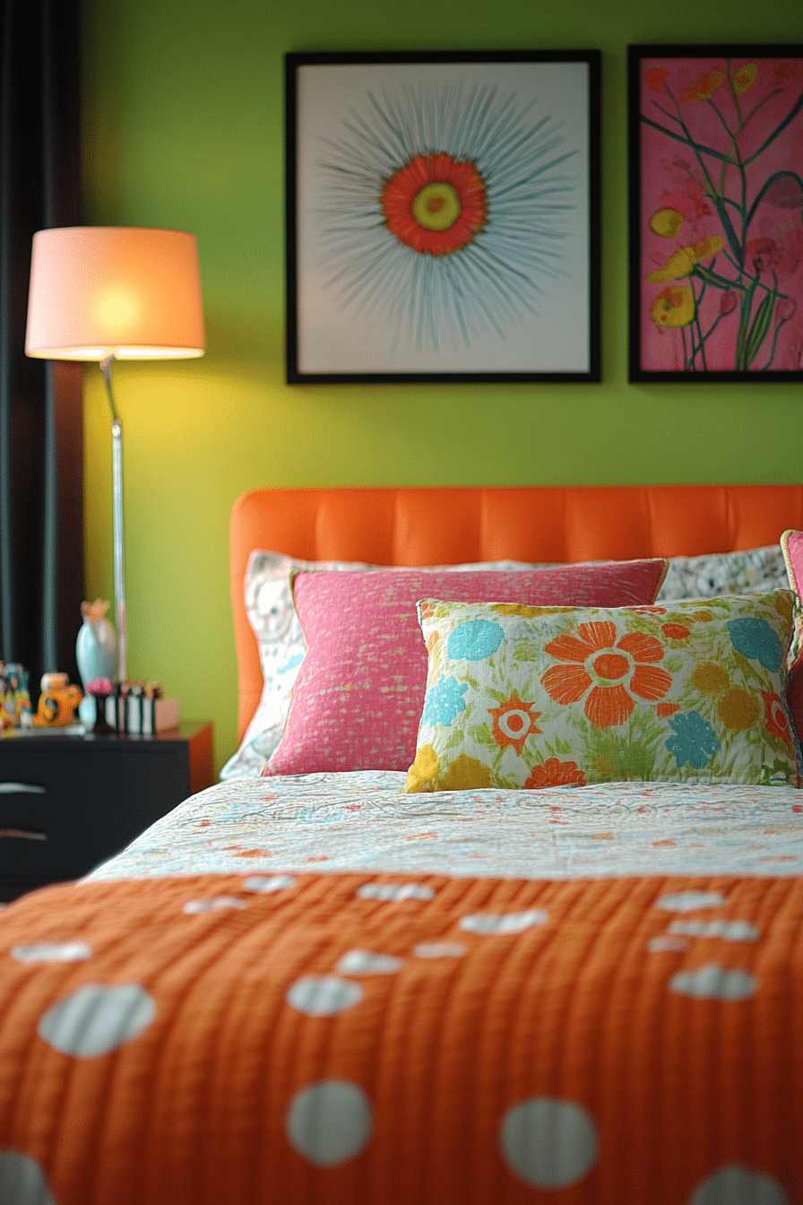 Funky Colorful Bedroom