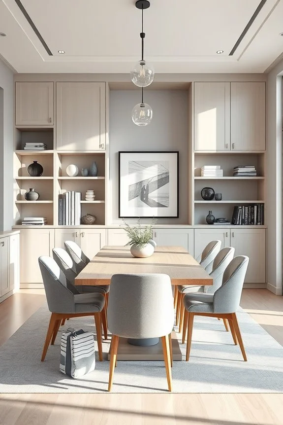 stylish built in hidden storage