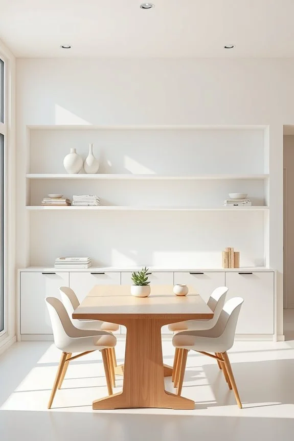 stylish minimalist shelving solution