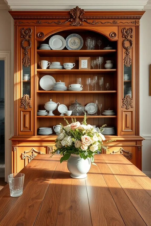 antique charm in dining