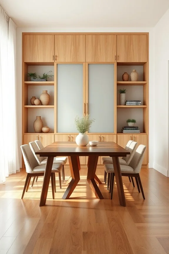 stylish sliding door shelves