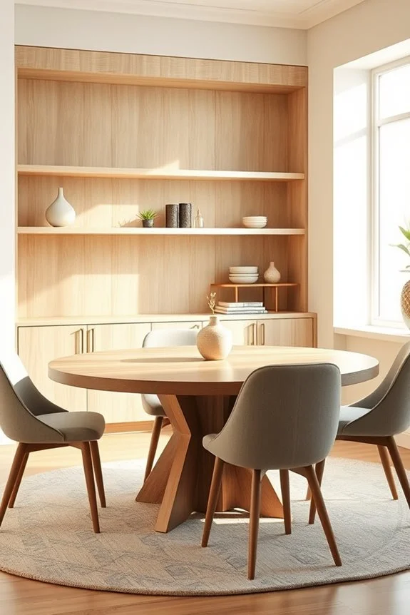 stylish built in display cases