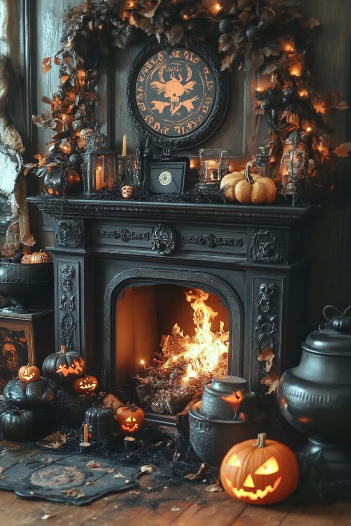 Faux Fireplace Fright