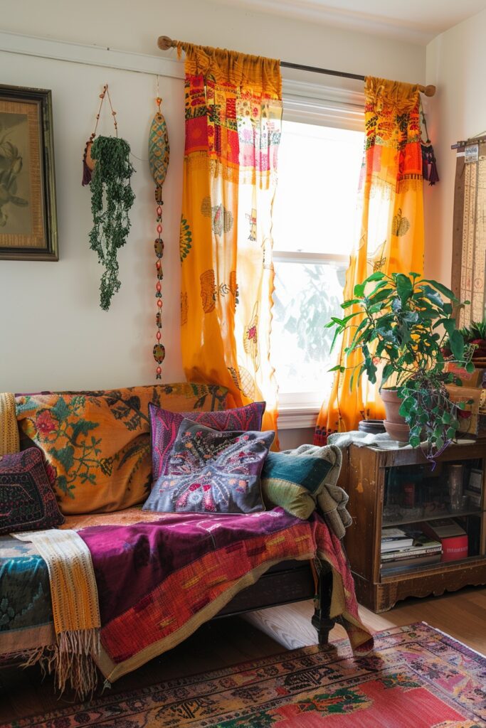 Batik Scarf Window Curtains