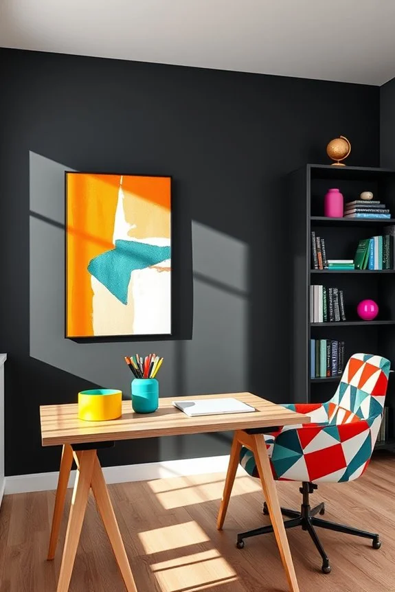 colorful office accessories