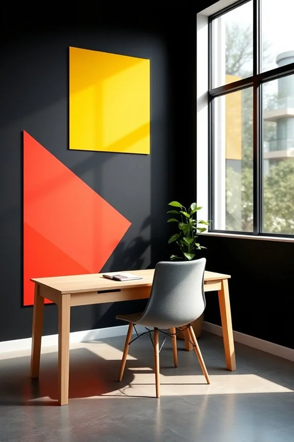 color blocking in office