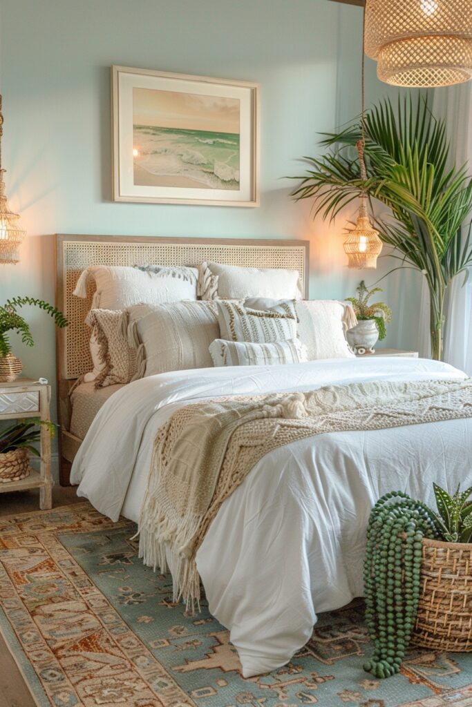 Peaceful Bohemian Beach Bedroom