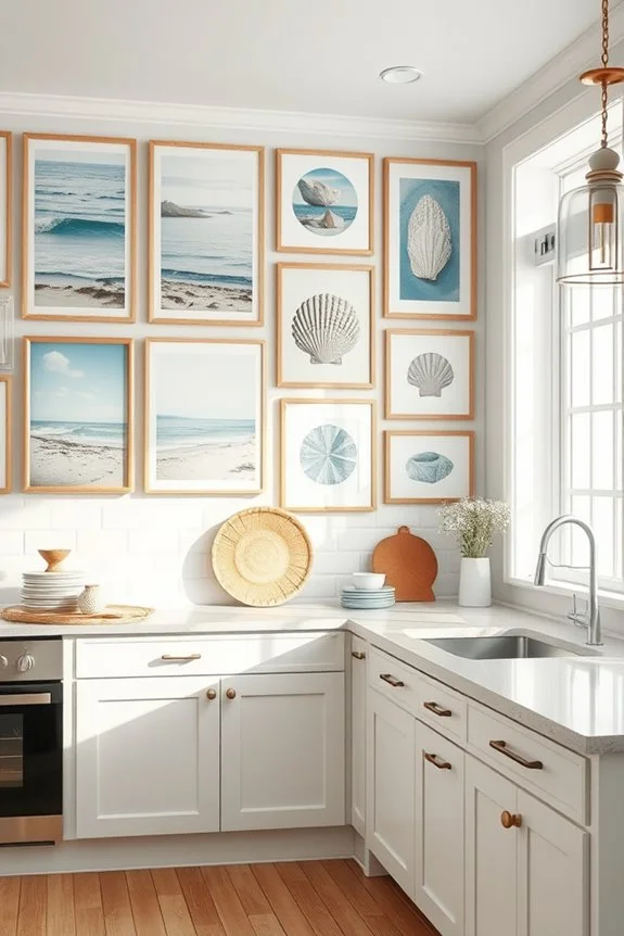 coastal themed kitchen wall art