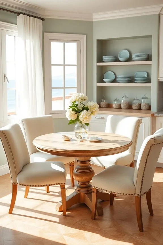 cozy coastal breakfast nook