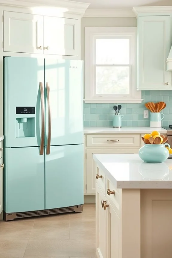 coastal colors brighten kitchens