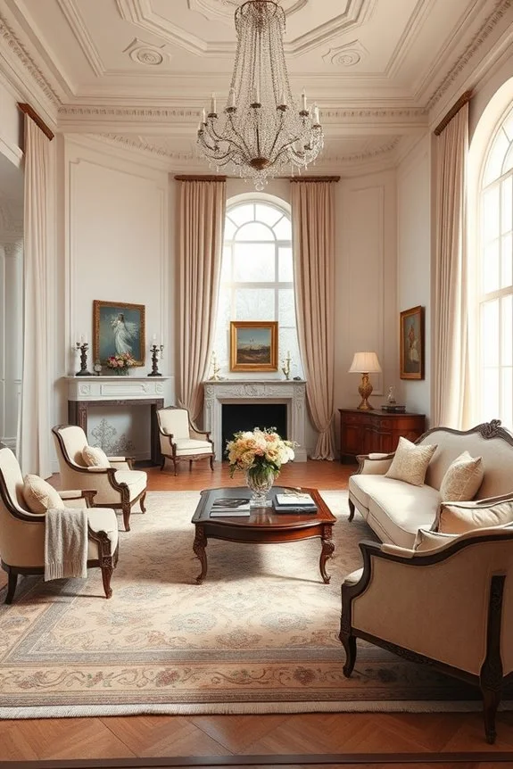cohesive classical living room