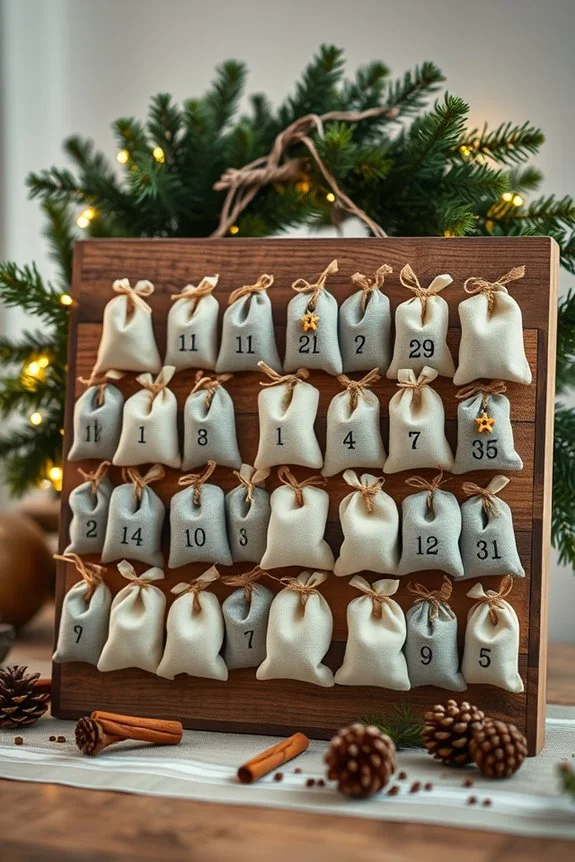 handmade holiday countdown calendar