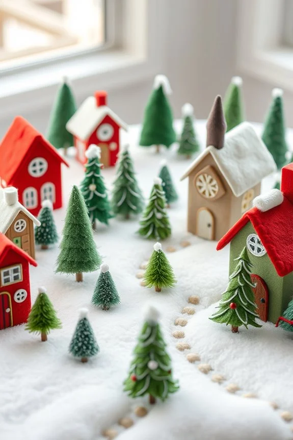diy felt holiday village