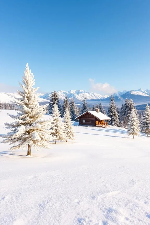 diy snowy landscape painting