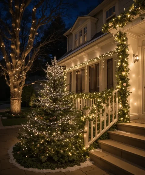 Elegant Warm White Christmas Lights