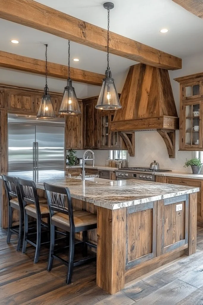Rustic Chic Barndominium Kitchen