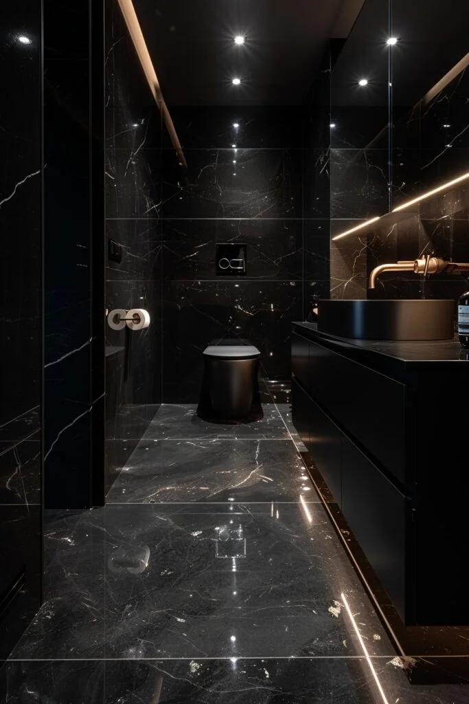 Sleek Black Gloss Finish