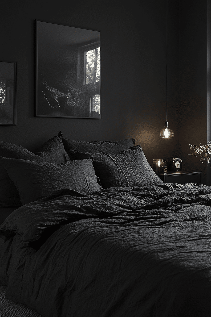 black bedroom