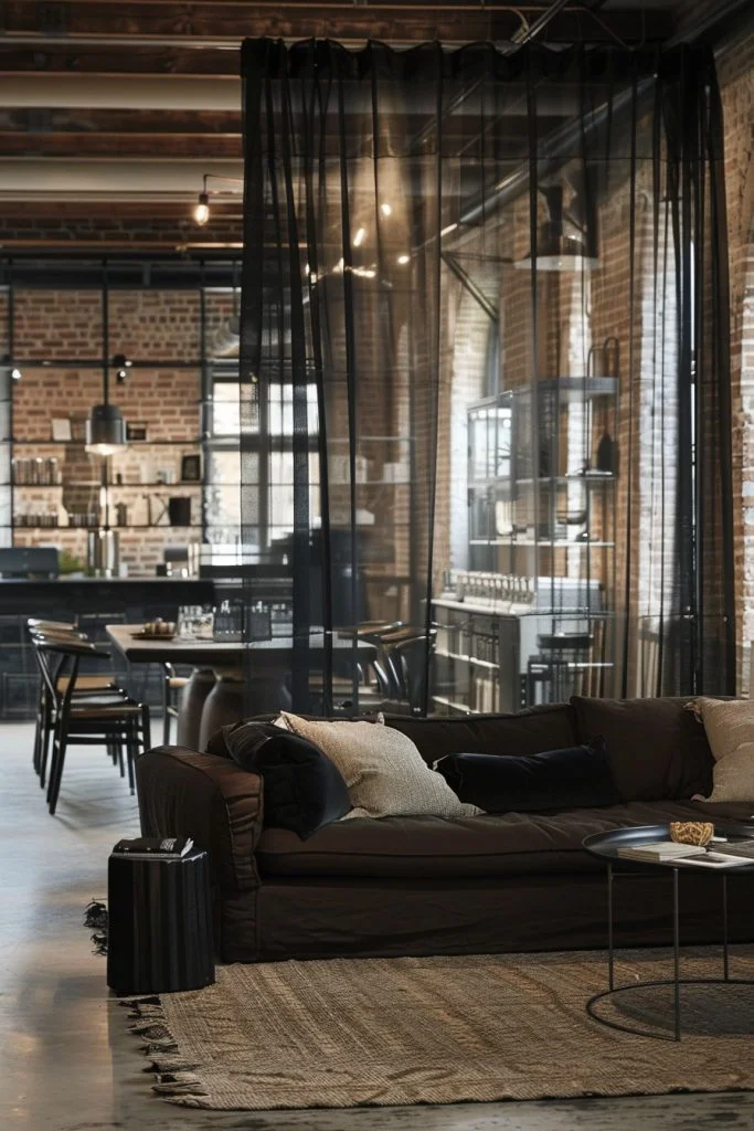 Sheer Black Curtains