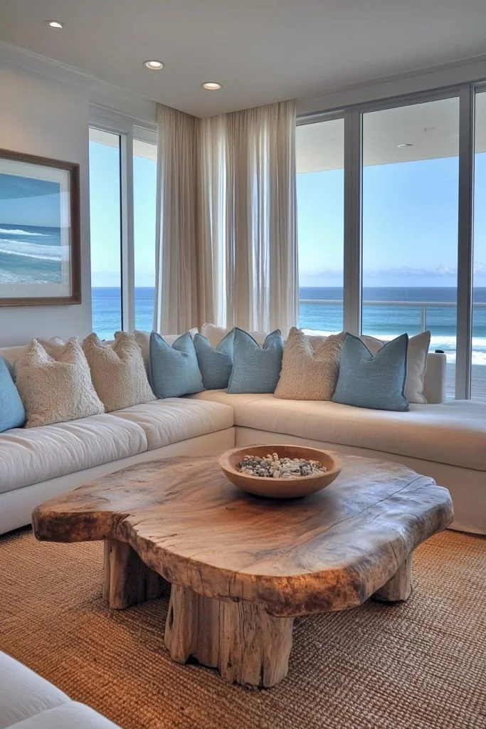 Boho Coastal Lounge Area