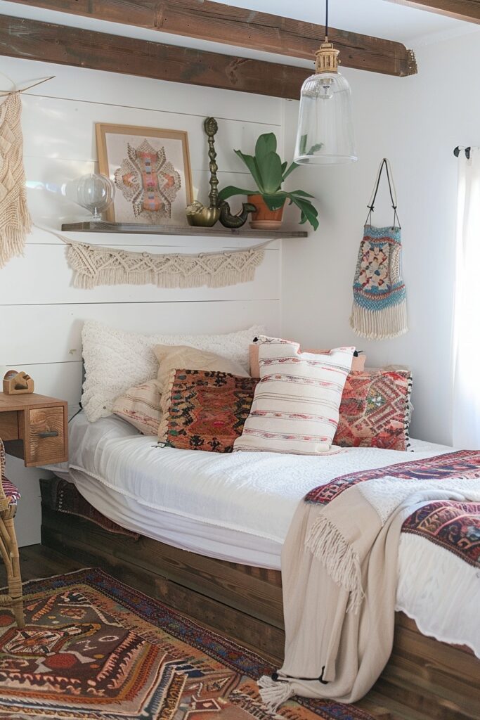 Cozy Boho Corner: Smart Space Utilization