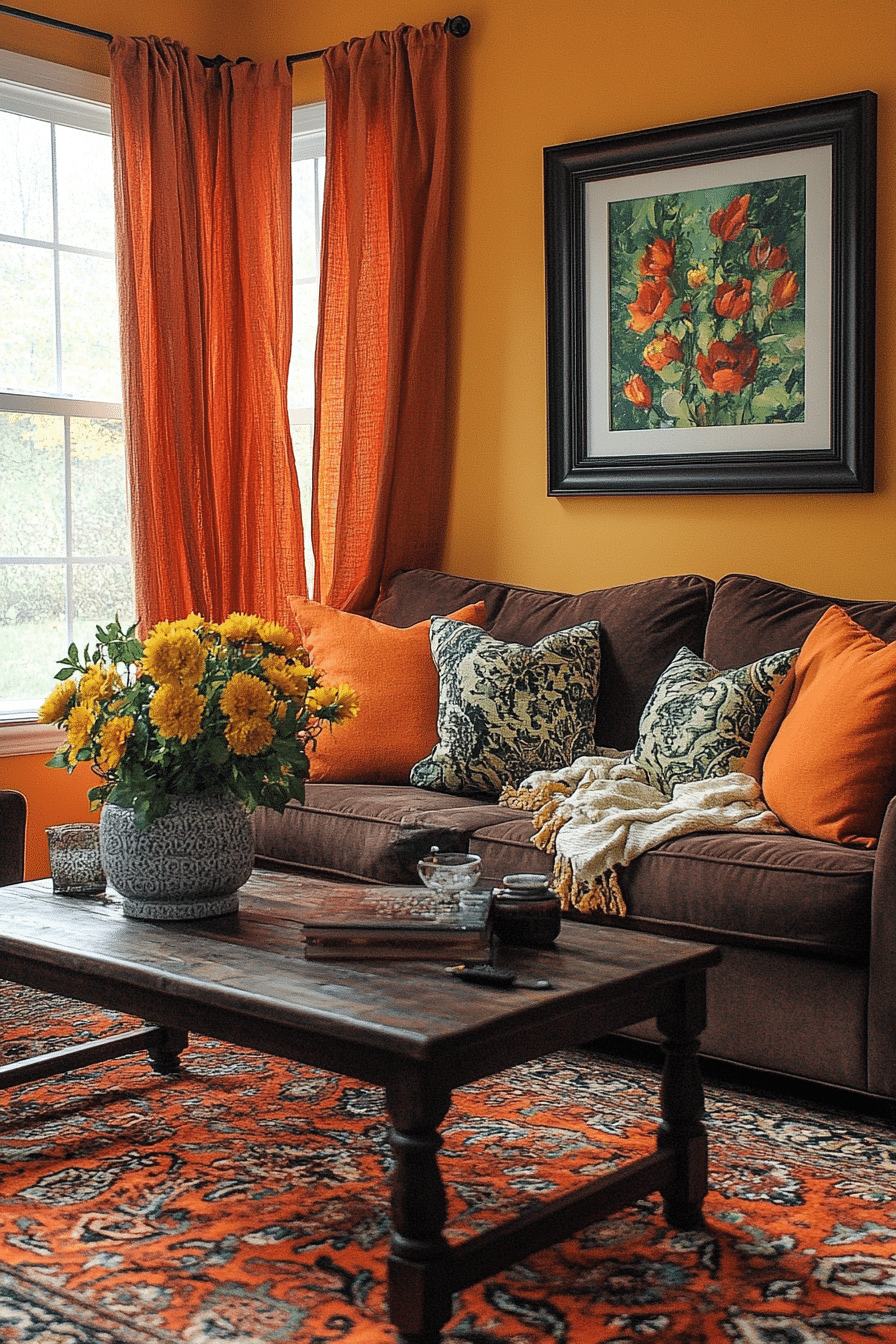 brown living room decorating ideas