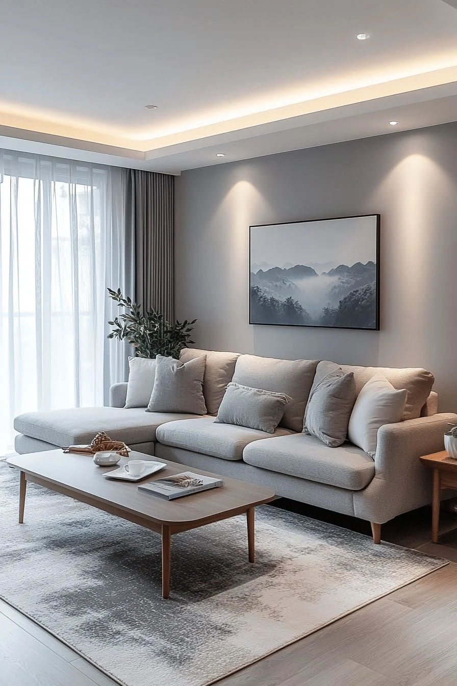 29 Chic Grey Minimalist Living Room Ideas 1 Grey Minimalist Living Room