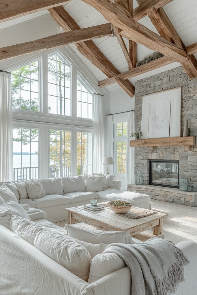 Serene Coastal Farmhouse Ambiance