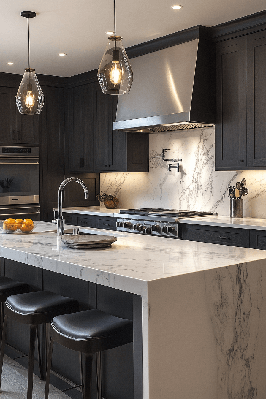 dark grey kitchen cabinets
