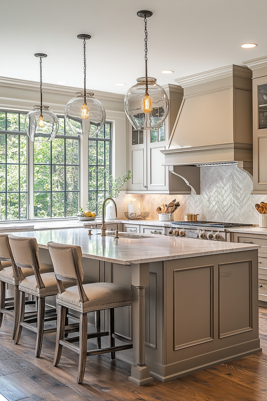 dark taupe kitchen cabinets