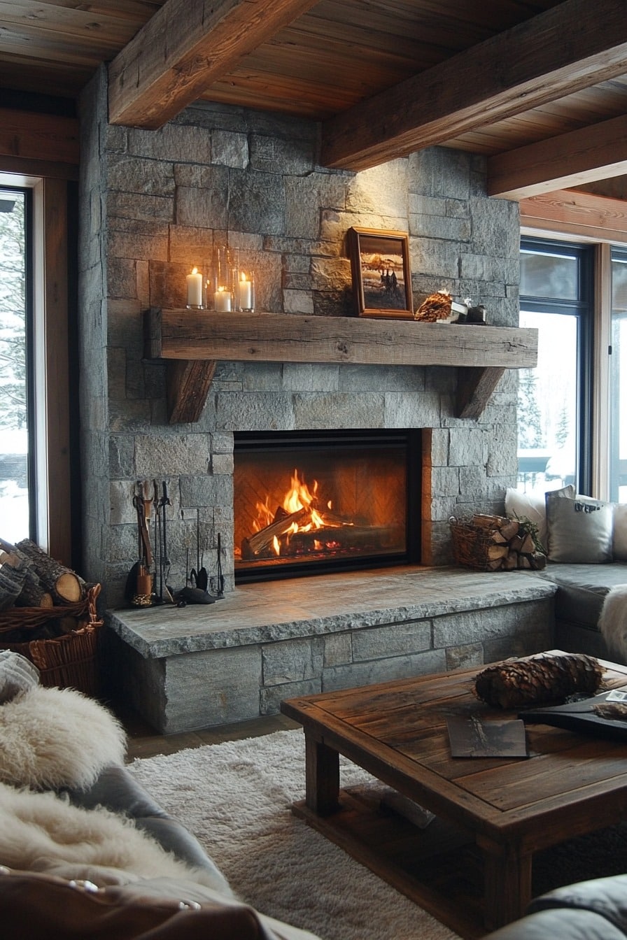 Cottage Style Fireplace