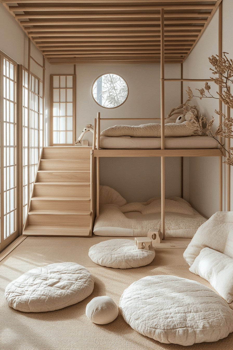 japandi kids room