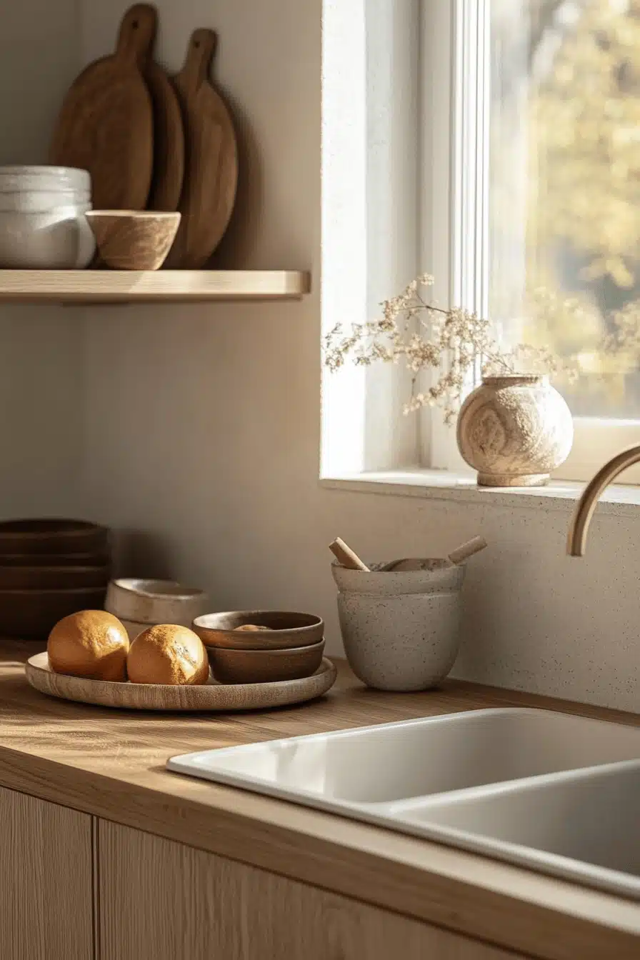 light wood kitchen cabinets