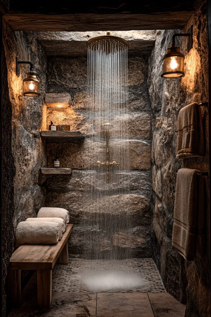 Natural Stone Shower Sanctuary