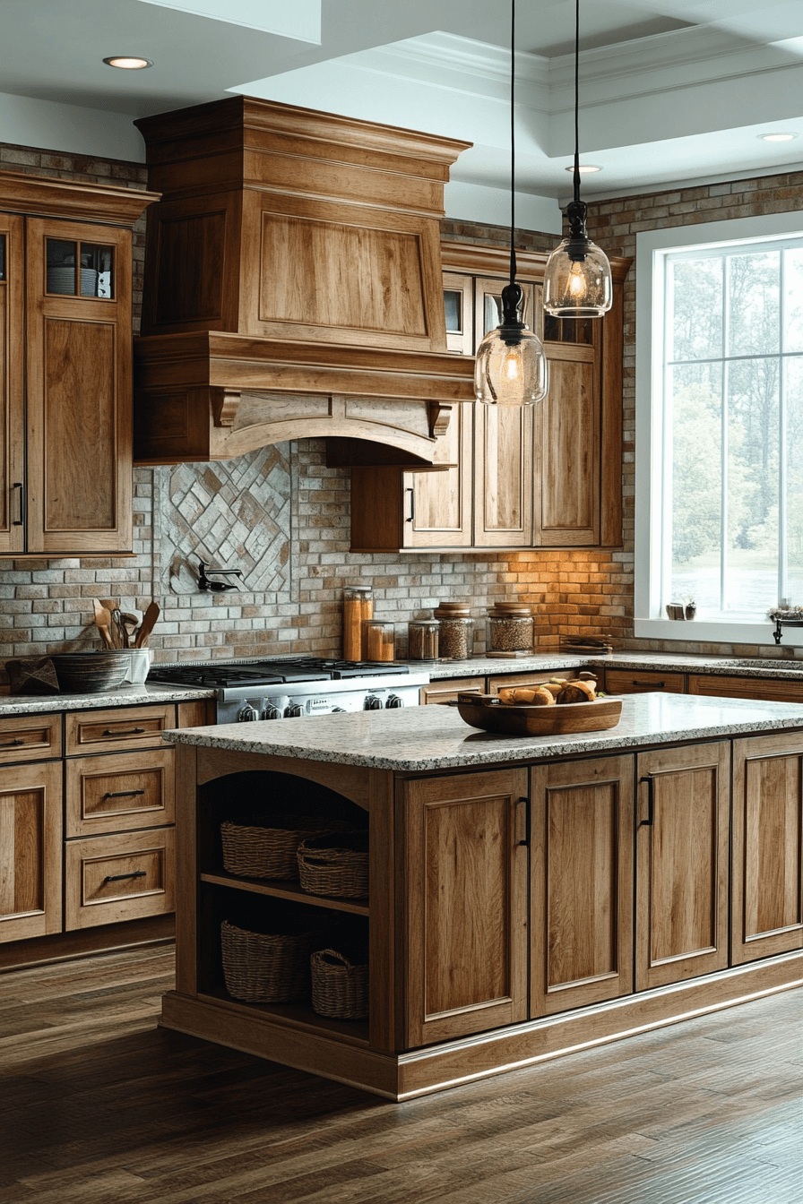 Radiant Golden Maple Kitchen Cabinets