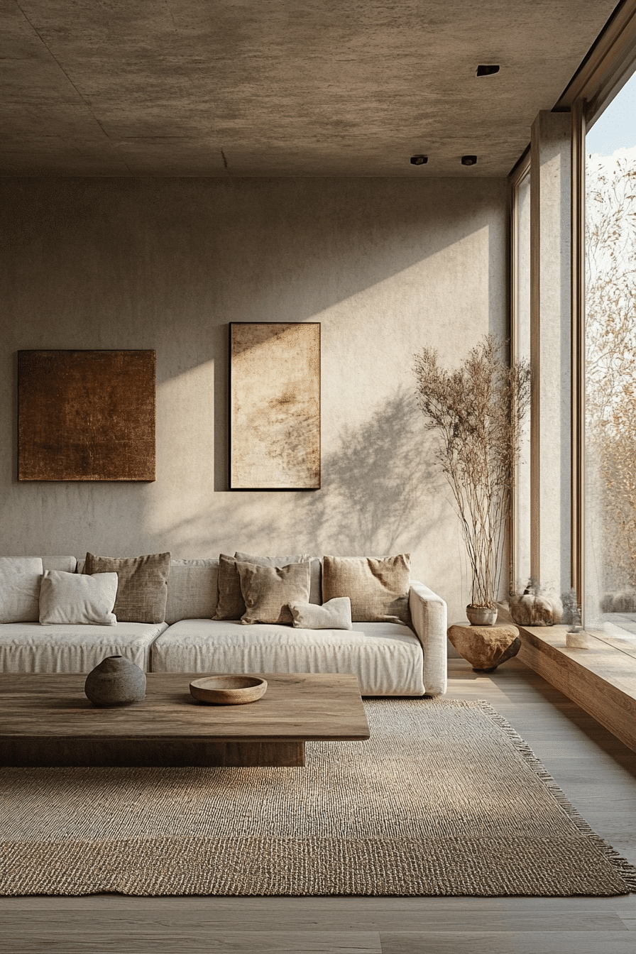 Modern minimalist house interior living rooms