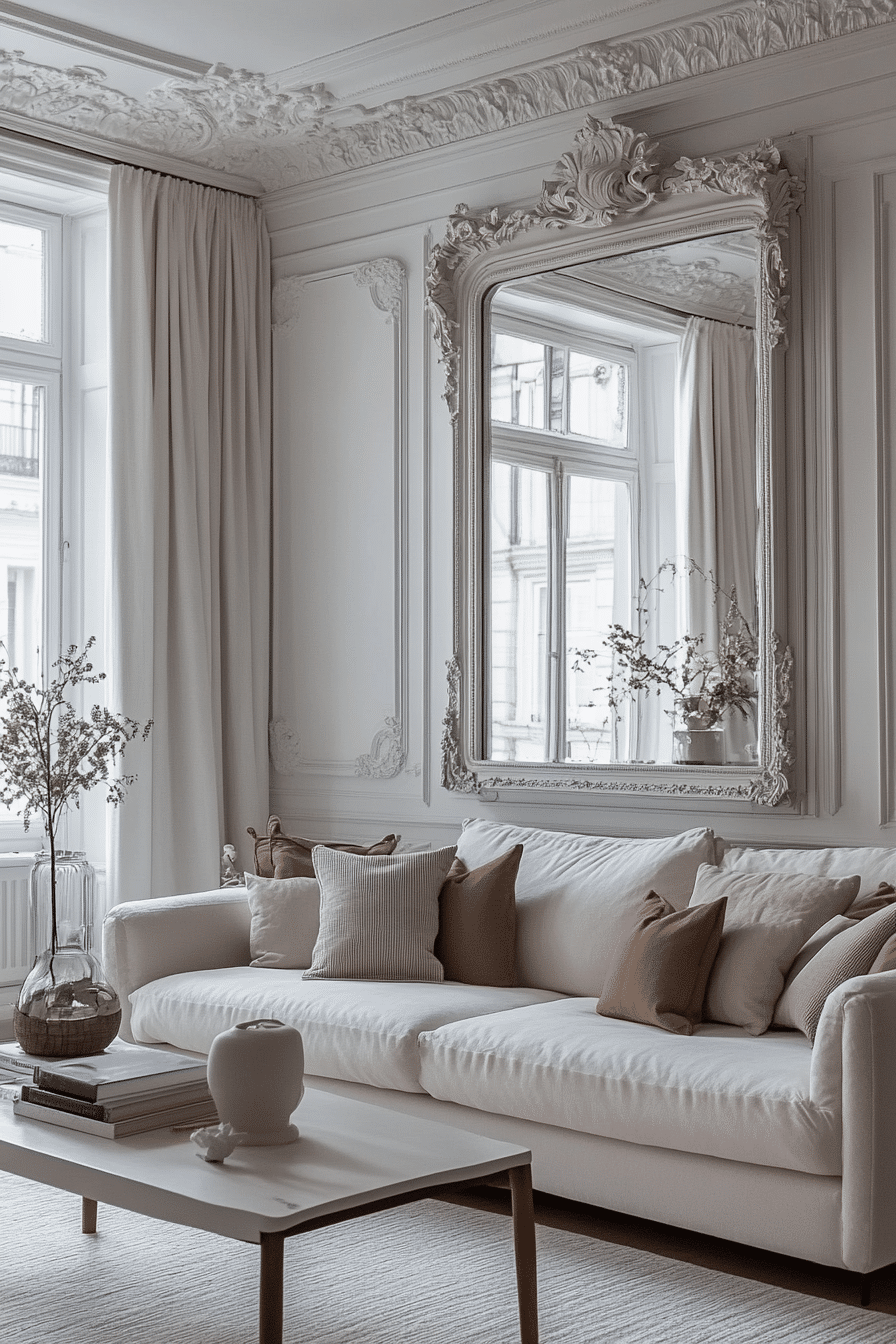 modern victorian living room