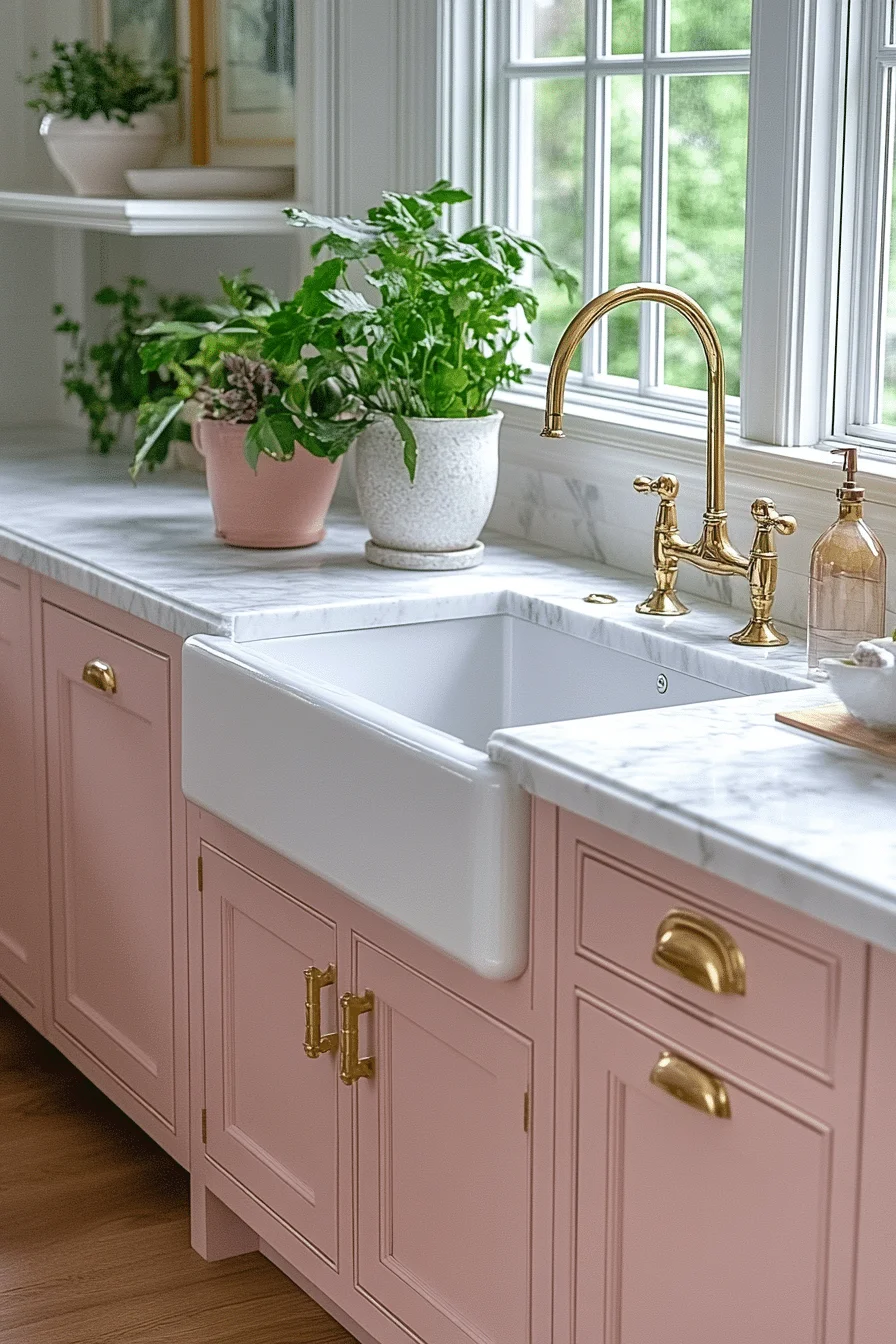 pink kitchen ideas decor