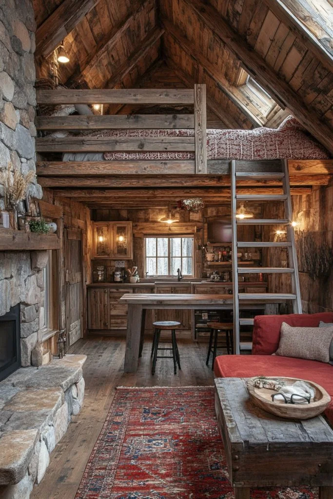 Warm Rustic Loft Sanctuary