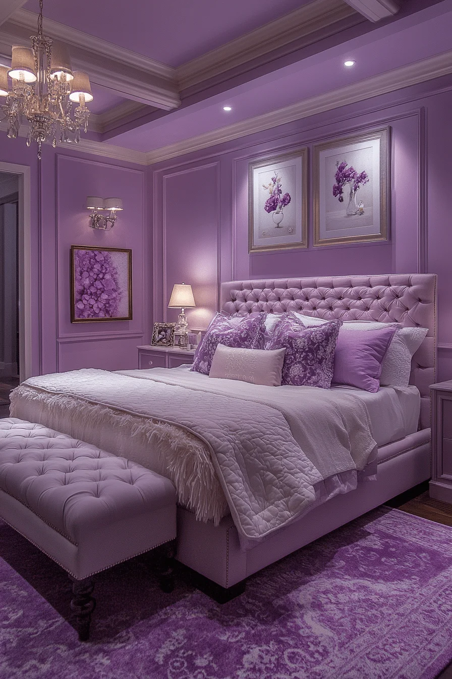 Soft Lavender Bedroom