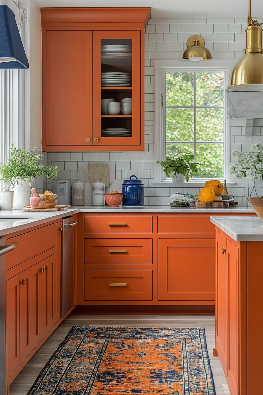 terracotta kitchen cabinets