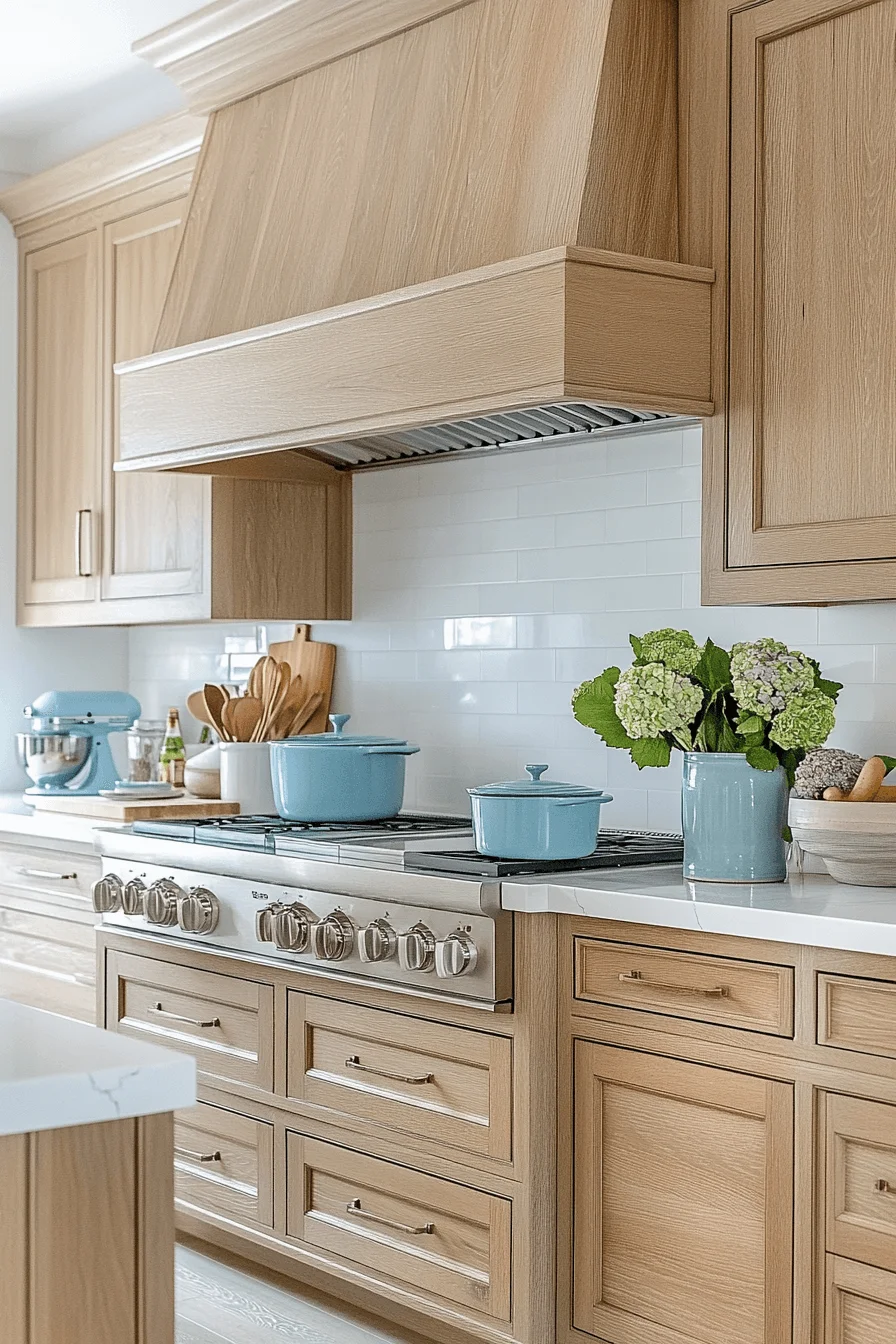 white oak kitchen cabinets