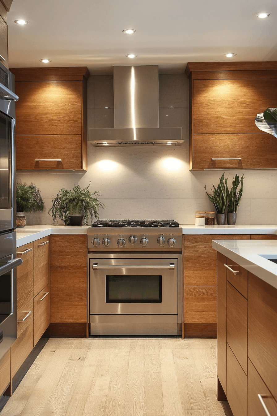 wooden kitchen cabinets
