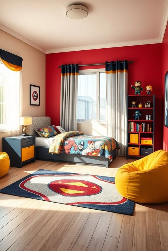 superhero themed color palette