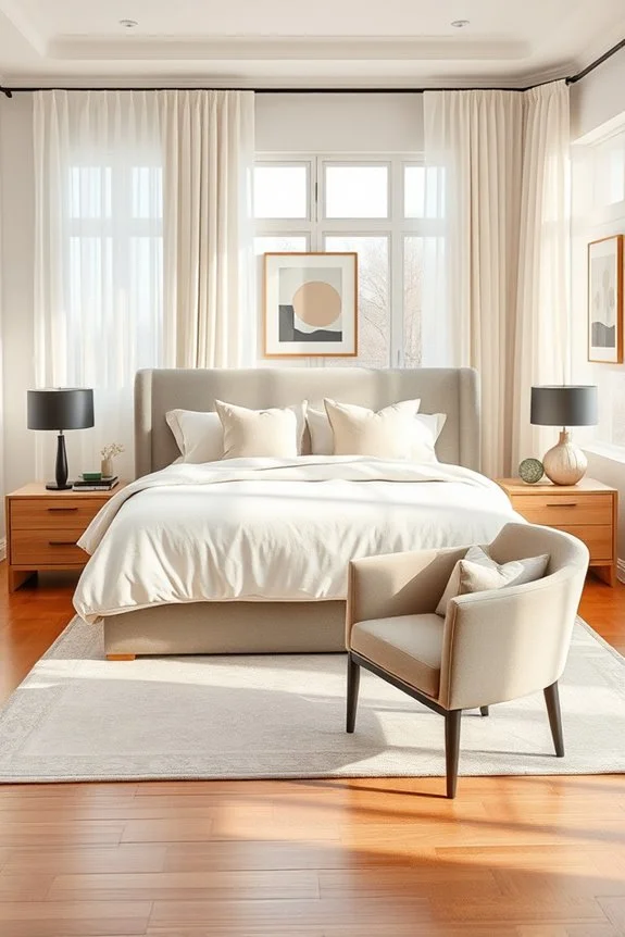 calming neutral bedroom decor